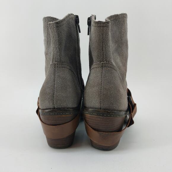 OTBT Bedford Sz 8M Gray Suede Leather Boots Ankle Bootie - Picture 6 of 16